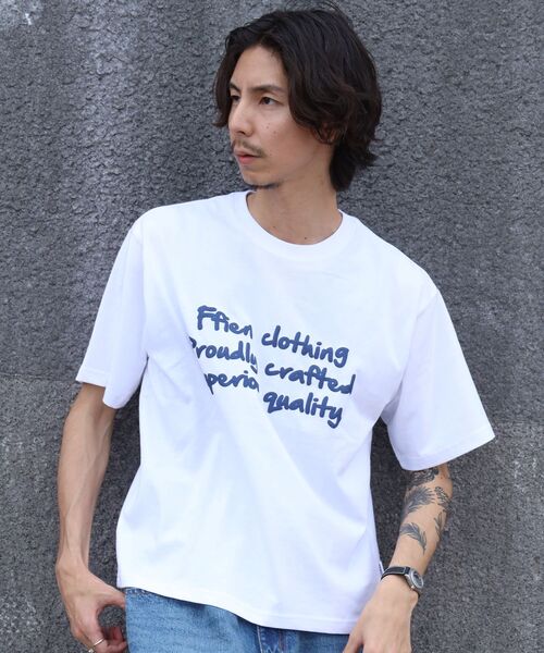 「FFEIN」 半袖Tシャツ SMALL ブルー メンズ_画像2