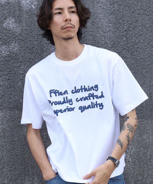 「FFEIN」 半袖Tシャツ SMALL ブルー メンズ_画像4