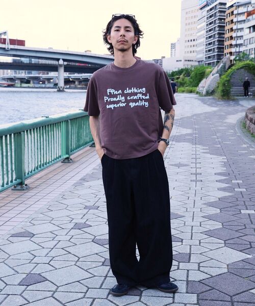 「FFEIN」 半袖Tシャツ SMALL ブルー メンズ_画像9