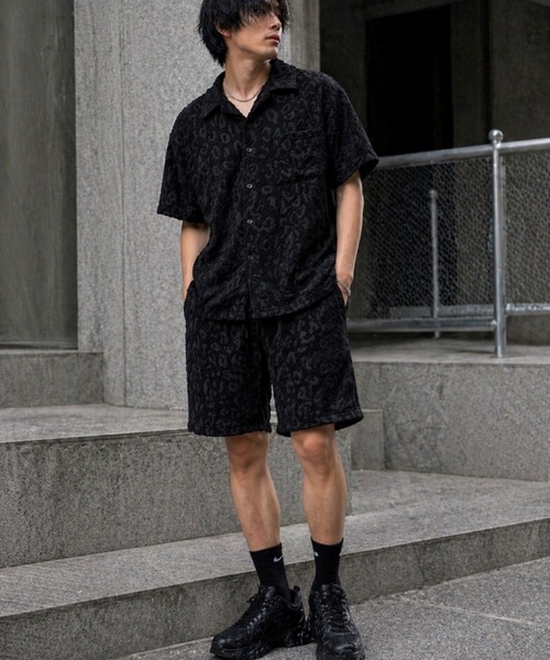 UP START パンツ 「Bls」 「ZM」「Bling Leads」パイル生地 レオパード