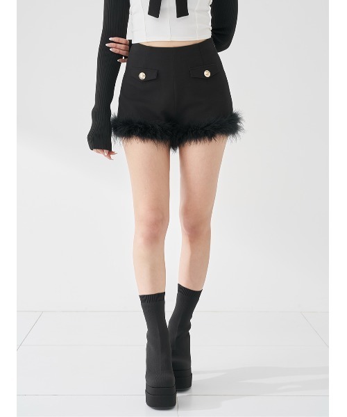 Darich（ダーリッチ） パンツ ポイントエアリーフェザーショートパンツ