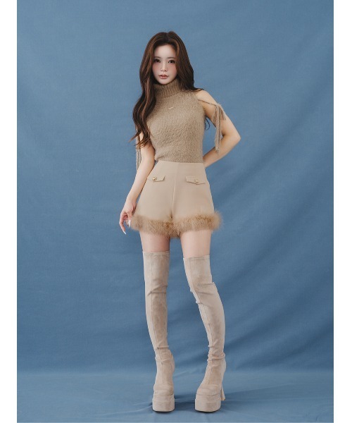 Darich（ダーリッチ） パンツ ポイントエアリーフェザーショートパンツ