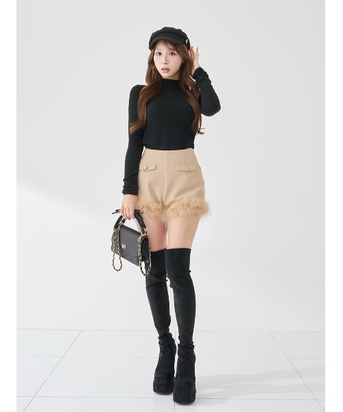 Darich（ダーリッチ） パンツ ポイントエアリーフェザーショートパンツ