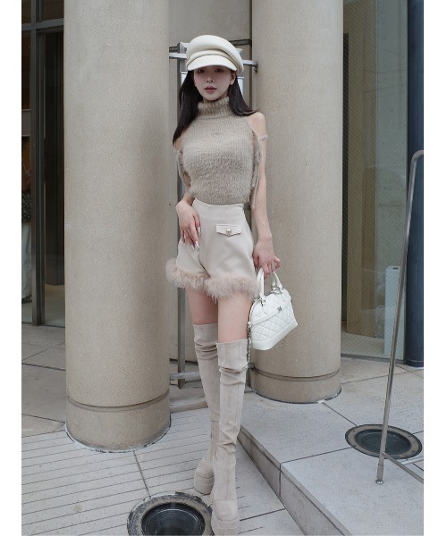Darich（ダーリッチ） パンツ ポイントエアリーフェザーショートパンツ