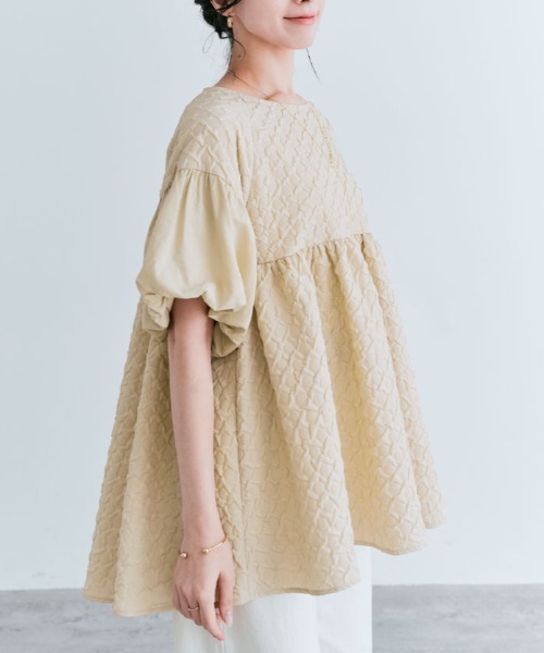 「kirakiraShop」 「maviru」半袖ブラウス L ブラック レディース_画像4