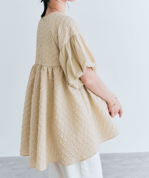 「kirakiraShop」 「maviru」半袖ブラウス L ブラック レディース_画像8