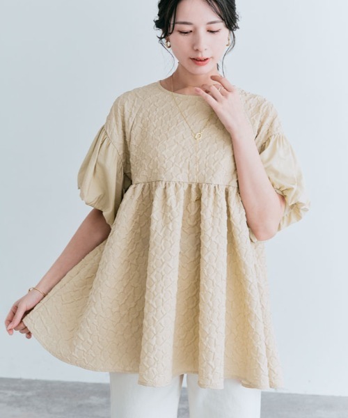 「kirakiraShop」 「maviru」半袖ブラウス L ブラック レディース_画像9