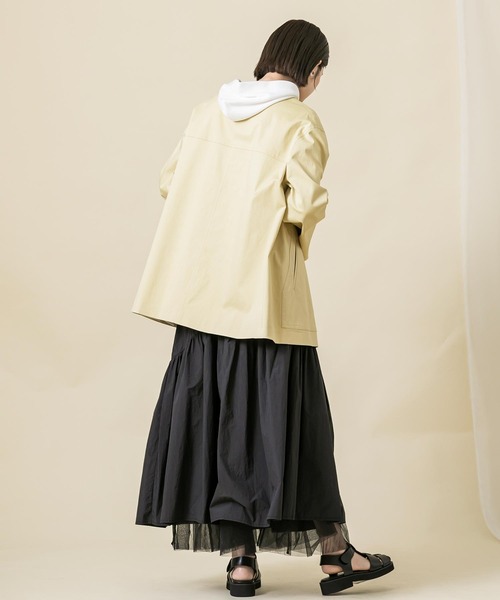 「Gready Brilliant」 「AuieF」ノーカラージャケット 38 ネイビー レディース_画像4