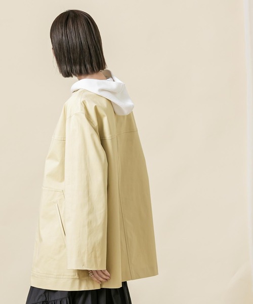 「Gready Brilliant」 「AuieF」ノーカラージャケット 38 ネイビー レディース_画像8