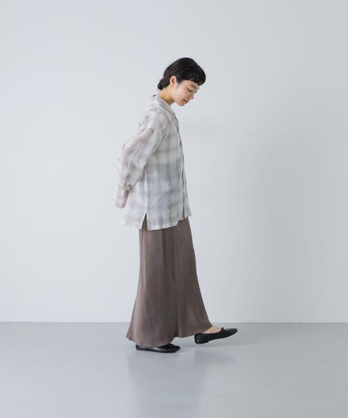 かぐれ ロング スカート 「2サイズ展開」キュプラバイアススカート