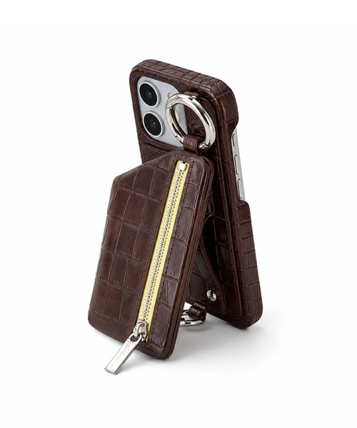 ajew（エジュー） スマホケース ajew cadenas croco zipphone case