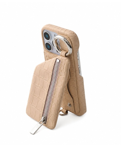 ajew（エジュー） スマホケース ajew cadenas croco zipphone case