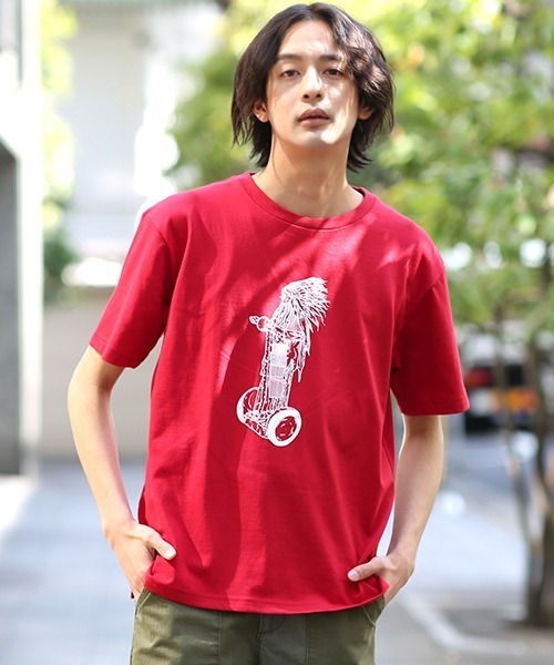 チチカカ（TITICACA） tシャツ インディアンバイクTシャツ メンズ