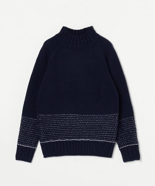 three dots（スリー ドッツ） ニット Men's tasmania l/s mock neck