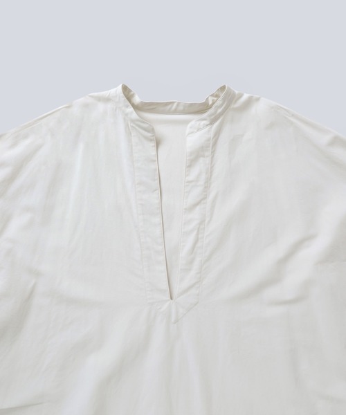 ブラウス シャツ COTTON PAPER COMPACT POPLIN KAFTAN DRESS レディース WHITE MAILS ブラウス シャツ COTTON PAPER COMPACT POPLIN