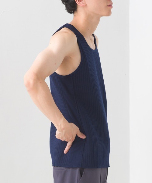 OMNES（オムネス） タンクトップ メンズラインキルトあったかタンク