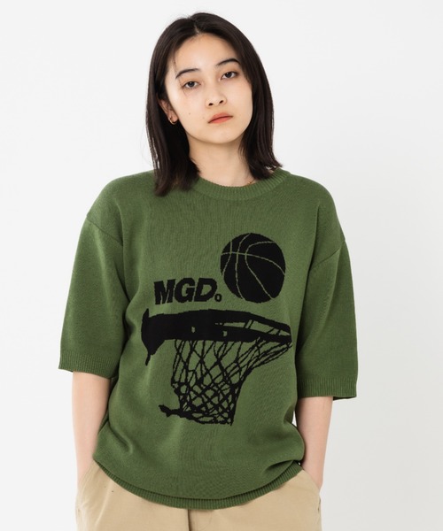 ニット セーター 「mahagrid/マハグリッド」MGD BASKET HALF KNIT/バスケットハーフニット レディース メンズ MAHAGRID ニット セーター 「mahagrid/マハグリッド」MGD BASKET