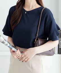 atlo ブラック フリルトップス サイズF アロッタ Alotta フリル袖Tシャツチュニック （ブラック） -靴