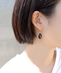 anq. ピアス 「anq.」K10・Limited Stone ピアス ラブラドライト