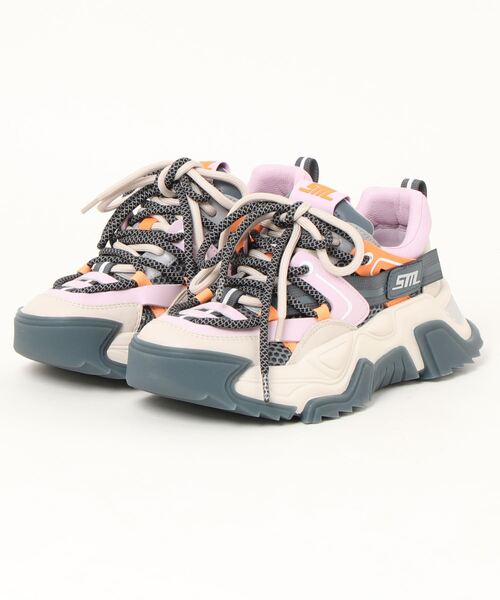 STEVE MADDEN 厚底レースアップスニーカー　ラインストーン　23.5 人気【全面ラインストーン】Steve Madden Maximaスニーカー