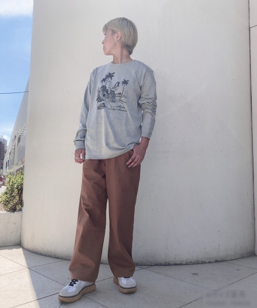 GREEN BOWL tシャツ Heavy Weight L/S T-shirts(Aloha Hawaii柄