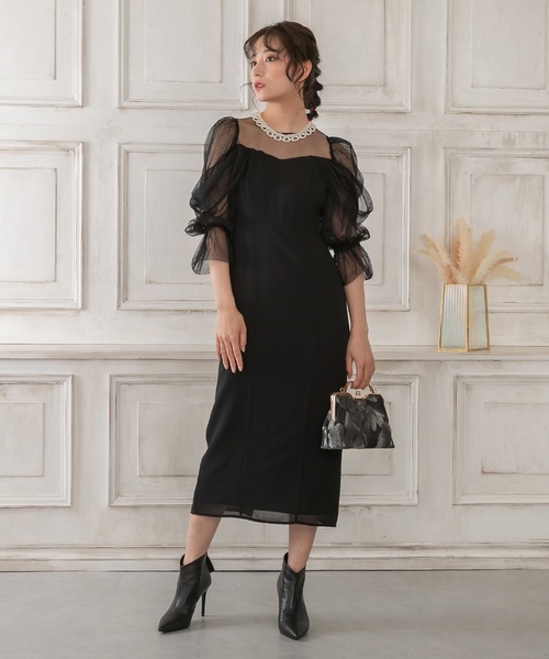birei ドレス チュールオフショルドレス : ZOZOTOWN Yahoo!店