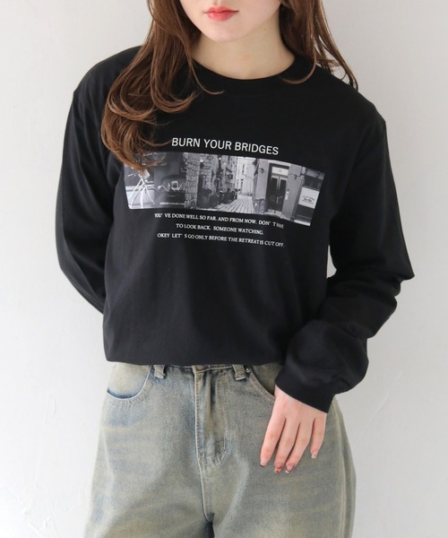 ＳｏｐｈｉｅフォトロンＴ　人気⭐ RNA｜M1744 ガレージソファプリントロングTシャツ | Rakuten