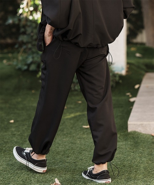 CAMBIO パンツ mp11980- TR裾絞りセミワイドパンツ メンズ : ZOZOTOWN