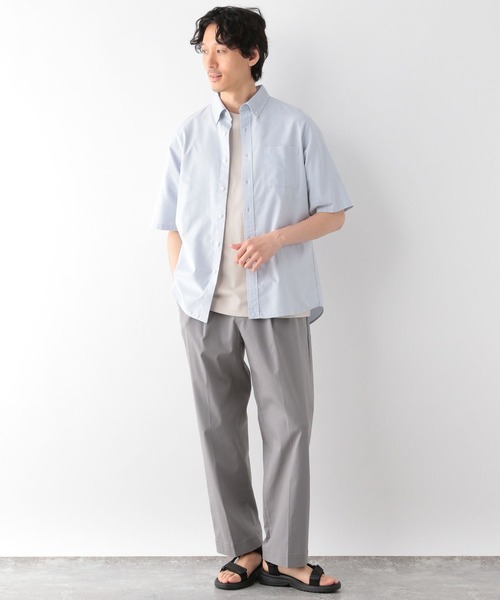 GLOBAL WORK シャツ イージーケアオックス/ボタンダウンシャツ