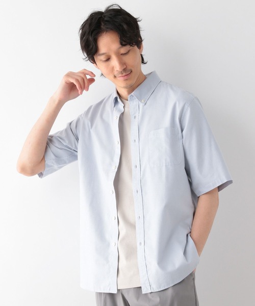 GLOBAL WORK シャツ イージーケアオックス/ボタンダウンシャツ