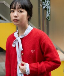 FREAK'S STORE ニット セーター ワンポイントハートコンパクト
