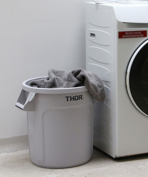 THOR ROUND BUCKETラウンドバケツ 蓋付き 収納ボックス 38L HIGHTIDE ゴミ箱 ダストボックス THOR ROUND BUCKET DC ソー