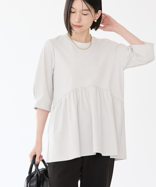 tシャツ 「接触冷感」ボックスシルエットプルオーバー レディース and it_ カットソー レディース 半袖 春夏 おしゃれ 接触冷感