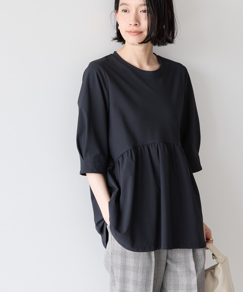 tシャツ ツイストデザインシュリンクカットプルオーバー レディース ツイストデザインシュリンクカットプルオーバー(カットソー