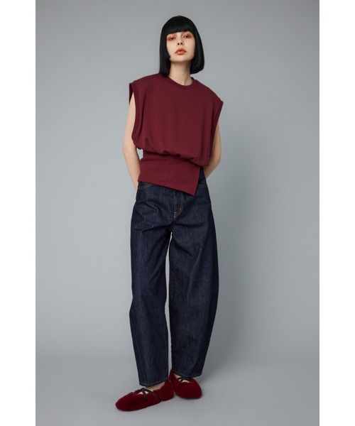 ベスト ジレ Compact cut vest　　コンパクトカットベスト レディース HeRIN.CYE ベスト ジレ Compact cut vest コンパクトカット