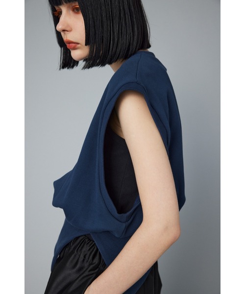 ベスト ジレ Compact cut vest　　コンパクトカットベスト レディース HeRIN.CYE ベスト ジレ Compact cut vest コンパクトカット