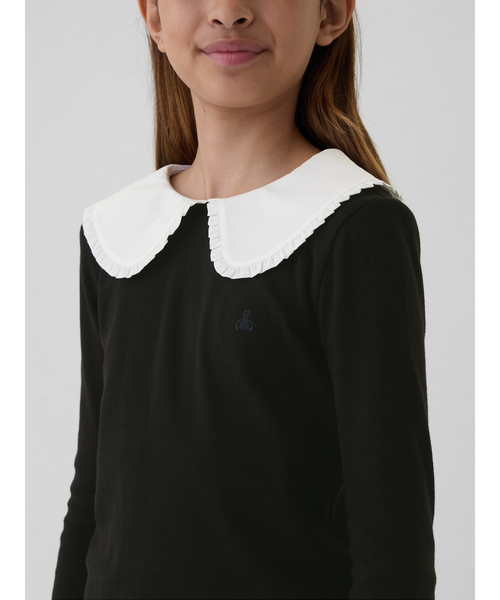GAP（ギャップ） tシャツ ラッフルフリル 襟付きシャツ (キッズ 