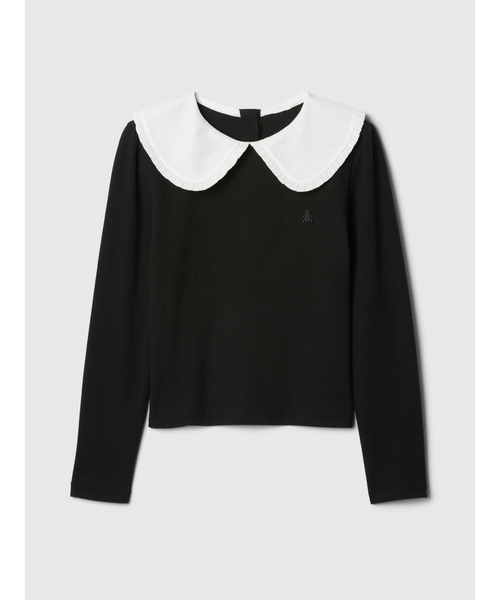 GAP（ギャップ） tシャツ ラッフルフリル 襟付きシャツ (キッズ 