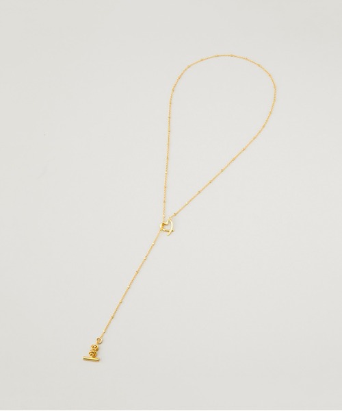 ネックレス LAPUIS(ラピュイ)Line Coil Heart necklace A レディースの画像