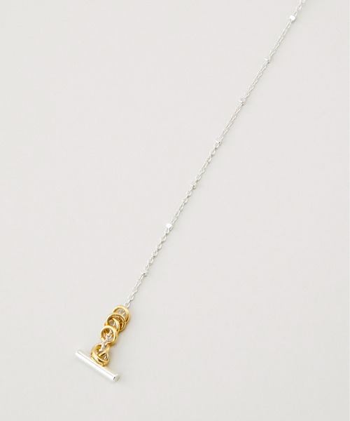ネックレス LAPUIS(ラピュイ)Line Coil Heart necklace A レディースの画像