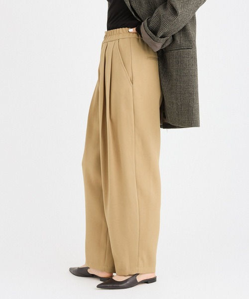 【美品】バビロン 24SS オックスホルタータックパンツ オールインワン F 美品】バビロン 24SS オックスホルタータックパンツ