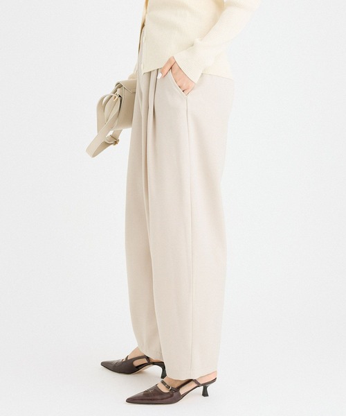 BABYLONE パンツ トリクシオンタックパンツ レディース