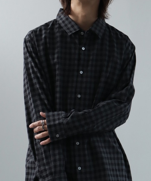 シャツ 「MADE IN JAPAN」別注 トップ糸ビエラ オーバーサイズ
