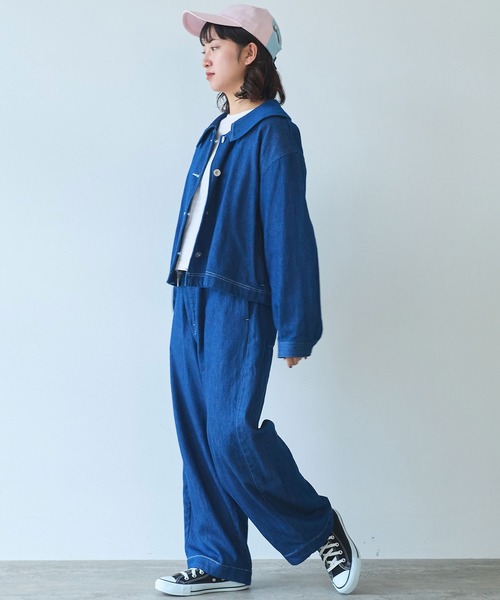 bulle de savon デニムジャケット gジャン 7.7oz denim ブルゾン