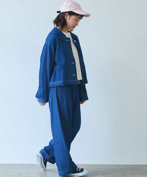 bulle de savon デニムジャケット gジャン 7.7oz denim ブルゾン