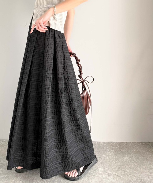 【24年モデル/美品】ダブルスタンダード レースフレアスカート ブラック 36 24年モデル/美品】ダブルスタンダード レースフレアスカート