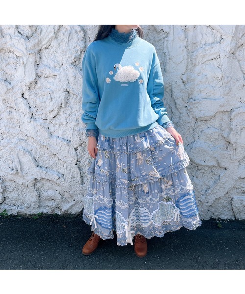 PINK HOUSE（ピンクハウス） トレーナー スウェット SWAN LAKEモチーフ