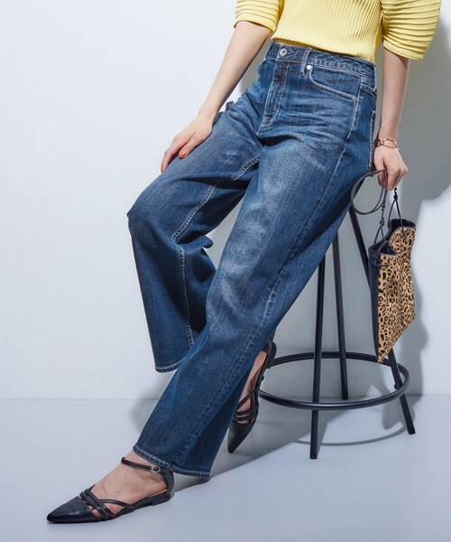 INDIVI 褒められデニム ワイドストレートデニムパンツ 15 INDIVI｜【通年活躍!褒められデニム】ワイドストレート デニムパンツ