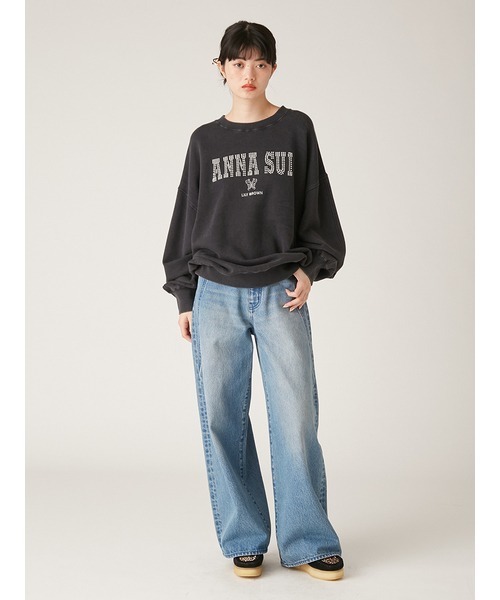 ANNA SUI × LILYBROWN ヴィンテージライクスウェット WHT ANNA SUI × LILYBROWN ヴィンテージライクスウェット WHT