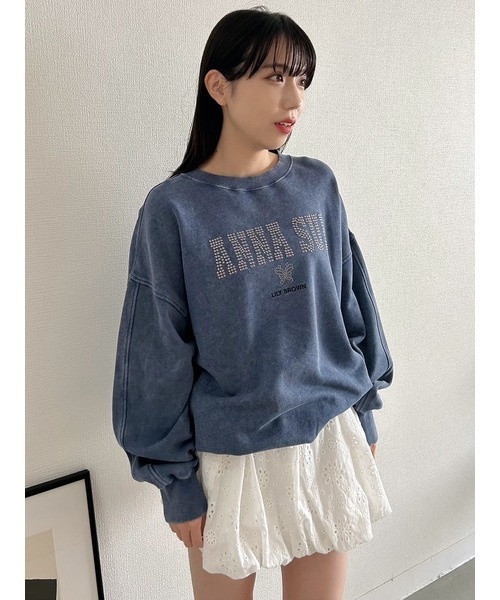 ANNA SUI×LILYBROWN ヴィンテージライクスウェット 新品未開封 LILY BROWN トレーナー スウェット 「LILY × ANNA SUI